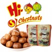 Organic roasted peeled chestnuts